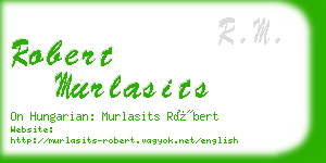 robert murlasits business card